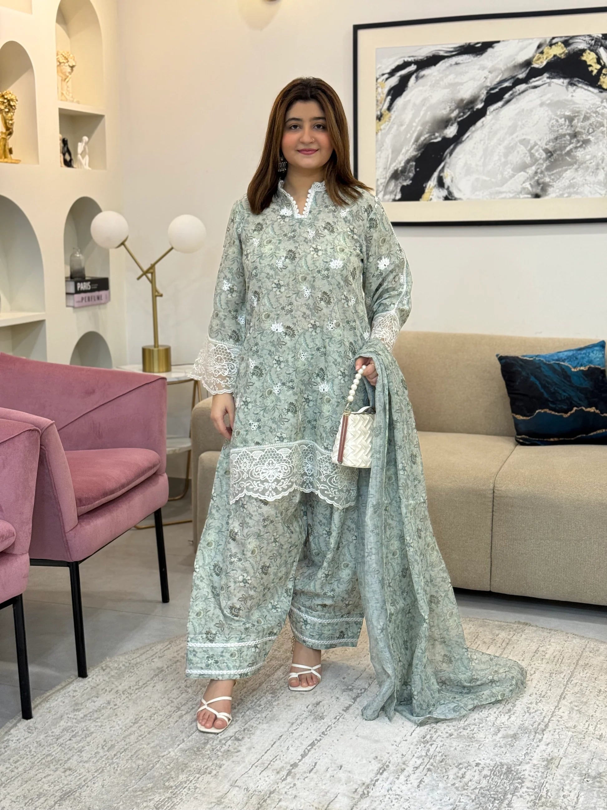 Your Fabric, Our Stitching | Premium Ladies Suit Tailoring (Shirt, Trouser & Dupatta)